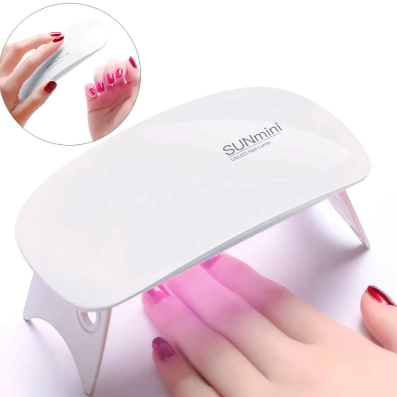 Cabine Mini Secador De Unhas Esmalte Gel Led Portátil Dobrável
