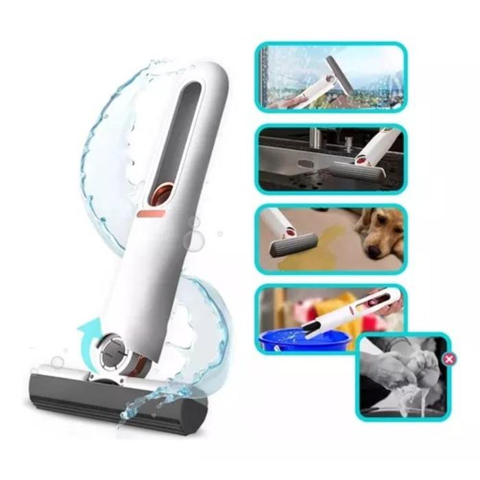 Mini Mop Rodo De Limpeza Portátil Dobrável Multiuso
