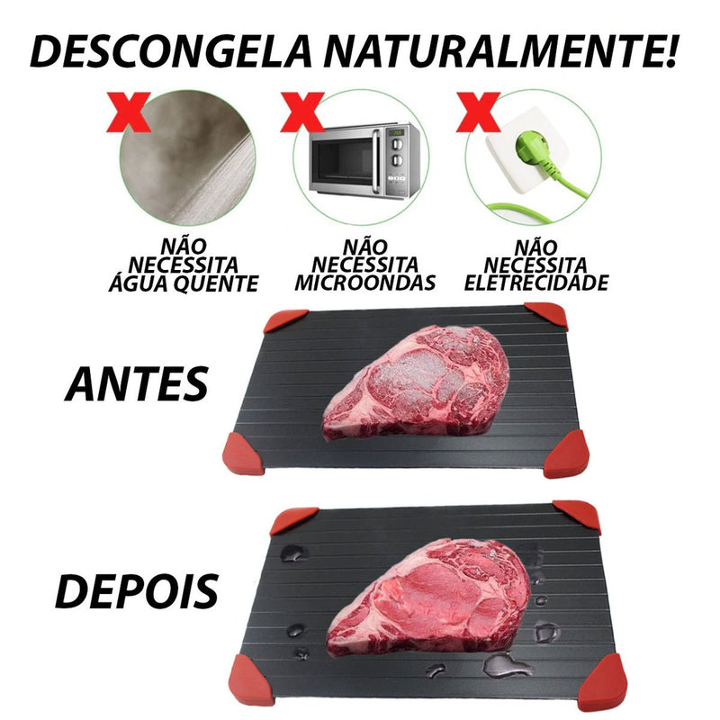 Tábua Descongeladora De Carnes E Peixes Mantem Sabor do Alimento