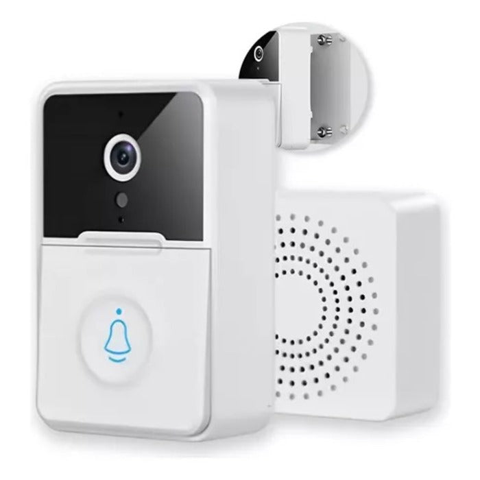 Campainha Interfone Com Câmera E Áudio Wifi Sem Fio À Prova D'água